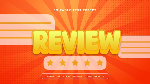 Orange-Gelb-Weiß-Überprüfung 3D-bearbeitbarer Text-Effekt-Schriftstil