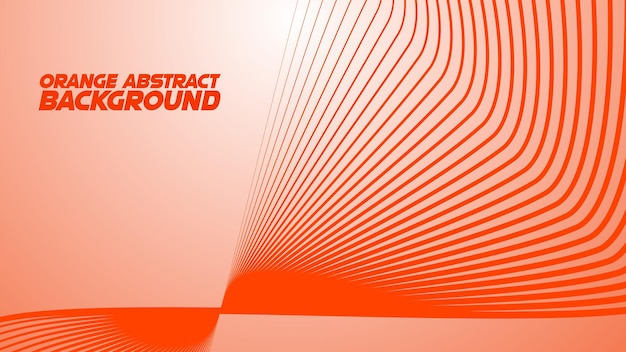 Orange Gradient mit Kurvenlinie abstraktes Vektorbild des Hintergrunds für Hintergrund oder Präsentation