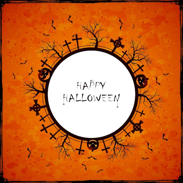 Orange halloween-hintergrund