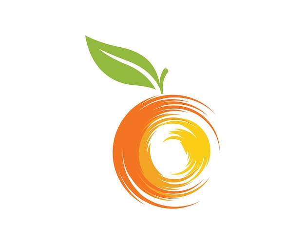 Orange logo-design vektor-symbol