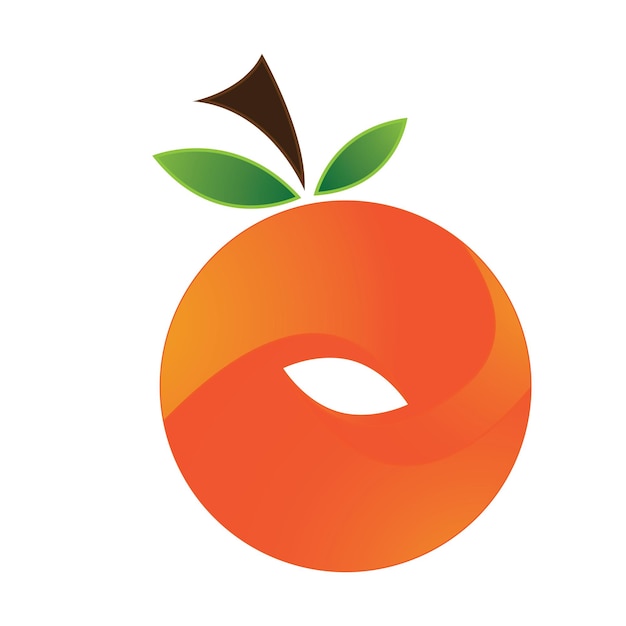 Vektor orange logo-design