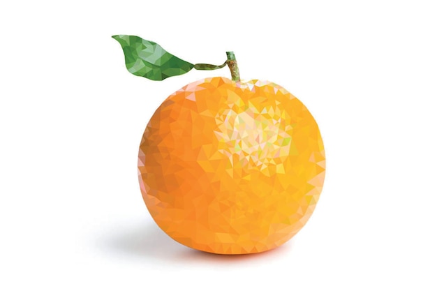 Orange-Low-Poly-Art