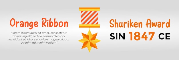 Orange Ribbon Shuriken Award