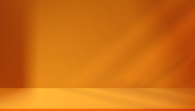 Orange Studio mit Schatten und Licht