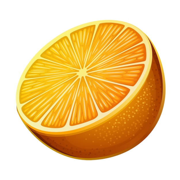 Orange symbol isoliert