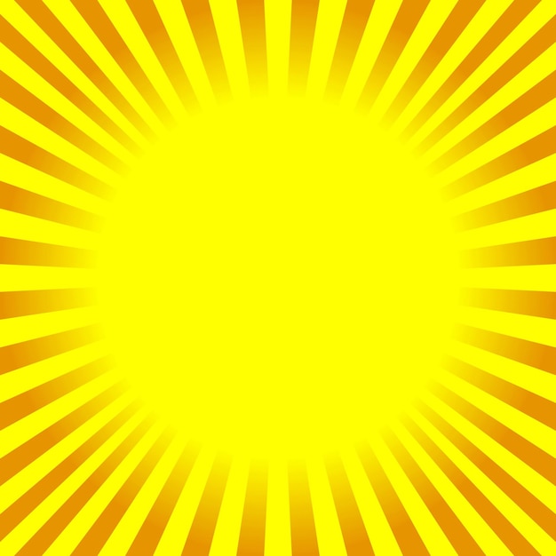 Orange und gelbe Sunburst-Hintergrund Vektor-Illustration