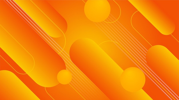 Orange und gelber abstrakter Hintergrund. Vektor abstraktes Grafikdesign, Bannermuster, Präsentationshintergrund, Web-Vorlage. Hintergrund für die Zielseite der Designbroschüre, Website, Flyer-Präsentation