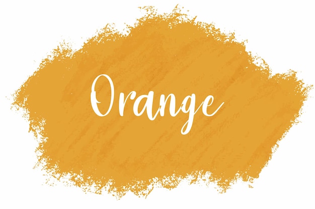 orangefarbener aquarellspritzer abstrakter texturhintergrund