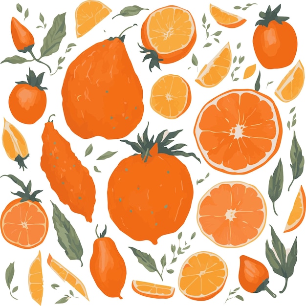 Orangefarbener hintergrund illustration