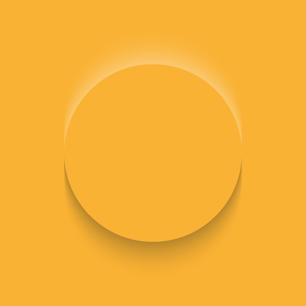 Orangefarbenes Rahmendesign Abstrakter 3D-Kreis-Hintergrund für kosmetische Produkte Sammlung von Luxus-Geometrien