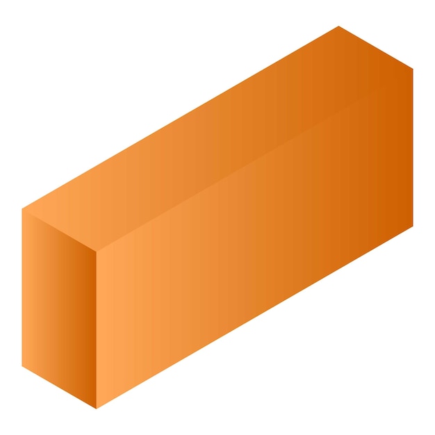 Vektor orangefarbenes teekisten-symbol isometrisches vektorsymbol für orangefarbene teekisten für webdesign isoliert auf weißem hintergrund