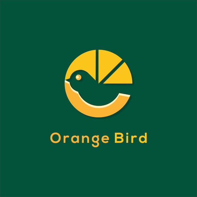 Orangener vogel