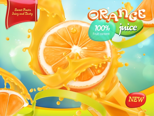 Orangensaft banner