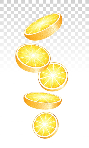 Orangenscheiben Fallen