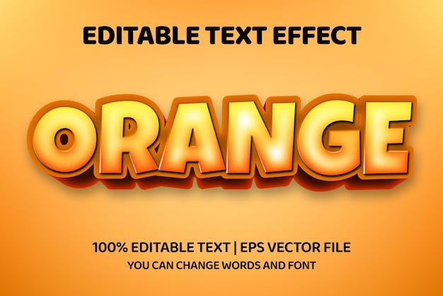 Oranger textstileffekt