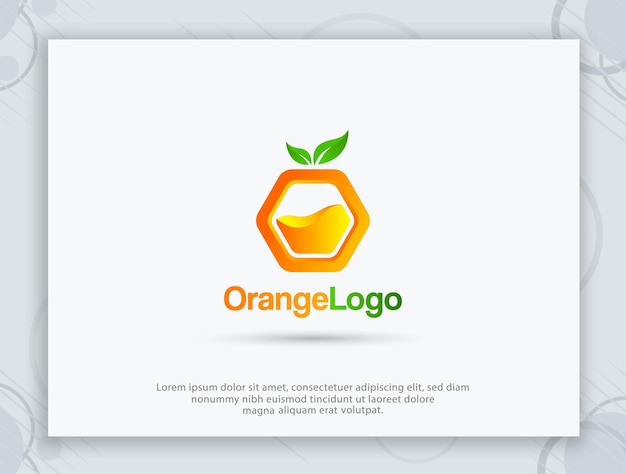 Oranges logo und o-buchstaben-logo