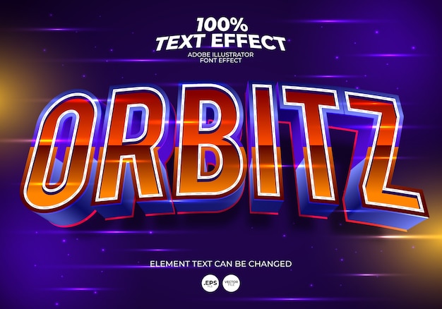 Orbitz-Texteffekt