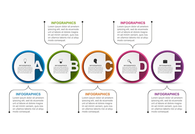 Organigrammvorlage des infografikdesigns