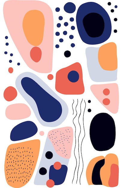 organische formen, muster, design, hintergrund