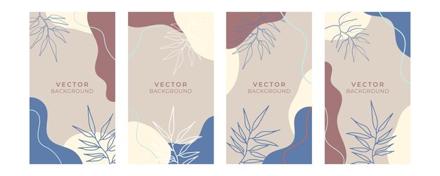 Organischer Hintergrund mit floralen und geometrischen Elementen. Für Social-Media-Beiträge, mobile Apps, Banner-Design und Web- oder Internet-Anzeigen. Böhmische Modehintergründe. Hintergrund im Boho-Stil