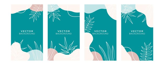 Organischer Hintergrund mit floralen und geometrischen Elementen. Für Social-Media-Beiträge, mobile Apps, Banner-Design und Web- oder Internet-Anzeigen. Böhmische Modehintergründe. Hintergrund im Boho-Stil