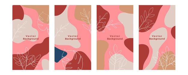 Organischer Hintergrund mit floralen und geometrischen Elementen. Für Social-Media-Beiträge, mobile Apps, Banner-Design und Web- oder Internet-Anzeigen. Böhmische Modehintergründe. Hintergrund im Boho-Stil