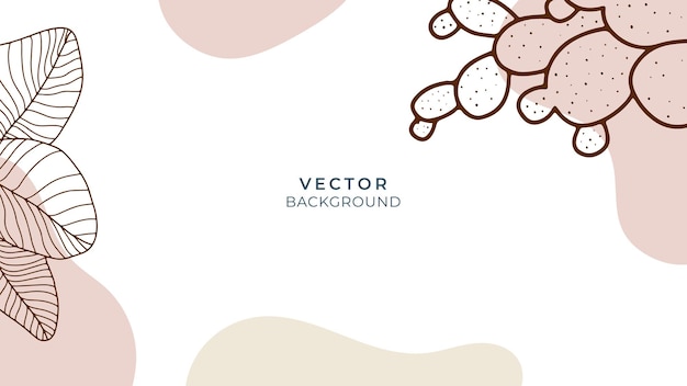 Organischer Hintergrund mit floralen und geometrischen Elementen. Für Social-Media-Beiträge, mobile Apps, Banner-Design und Web- oder Internet-Anzeigen. Böhmische Modehintergründe. Hintergrund im Boho-Stil
