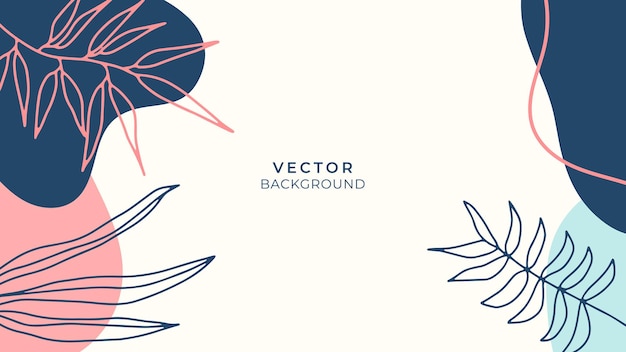 Organischer Hintergrund mit floralen und geometrischen Elementen. Für Social-Media-Beiträge, mobile Apps, Banner-Design und Web- oder Internet-Anzeigen. Böhmische Modehintergründe. Hintergrund im Boho-Stil