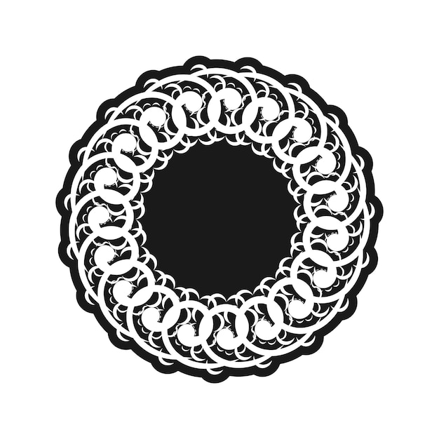 Orientalisches muster mit arabesken und floralen elementen gut für logos, drucke und postkarten isoliert auf weißem hintergrund vektor-illustration