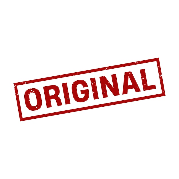 Vektor originalstempeloriginal grunge square sign