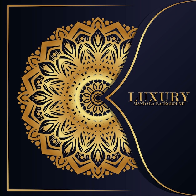 Vektor ornament luxus mandala hintergrund