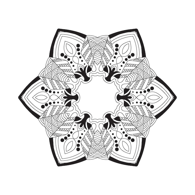 Ornament-Mandala-Malbuch