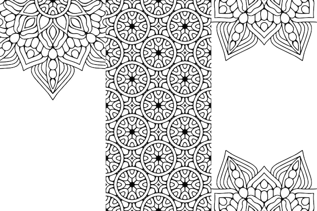 Ornamental mandala design hintergrund gliederung