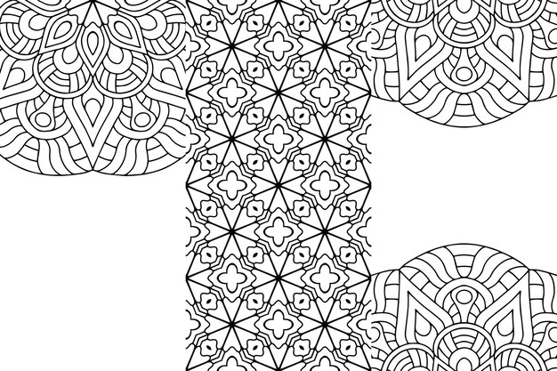 Ornamental mandala design hintergrund gliederung