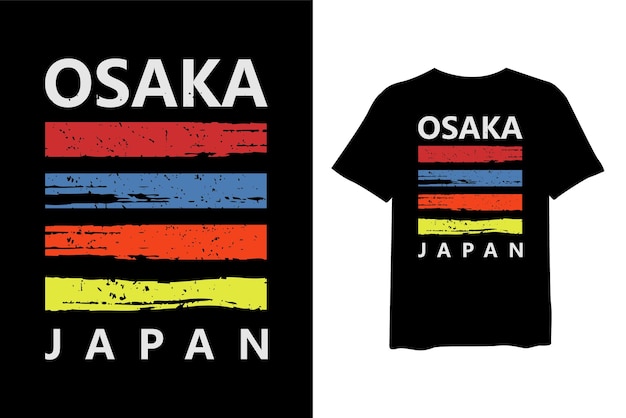 Osaka Japan T-Shirt Design T-Shirt Mockup Design