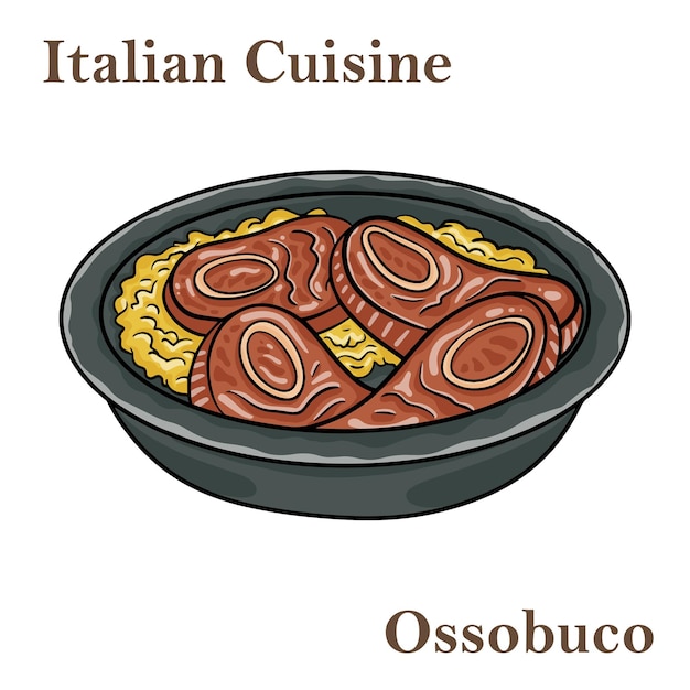 Ossobuco geschmortes kalbssteak alla milanese mit gremolata und gemüsesoße italienisches essen