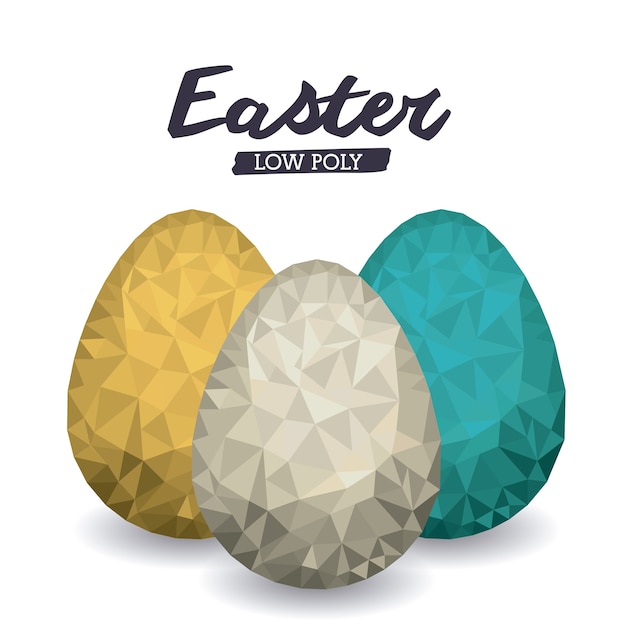 Ostern low-poly-design