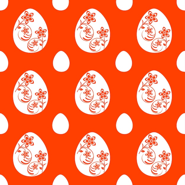 Ostern nahtlose Hintergrundkarte orange Vektor