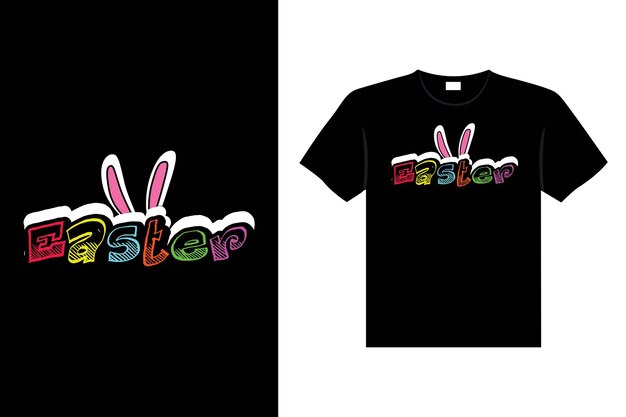 Vektor ostertag typografie ei schriftzug t-shirt design urlaub gruß süße hase vektorgrafiken