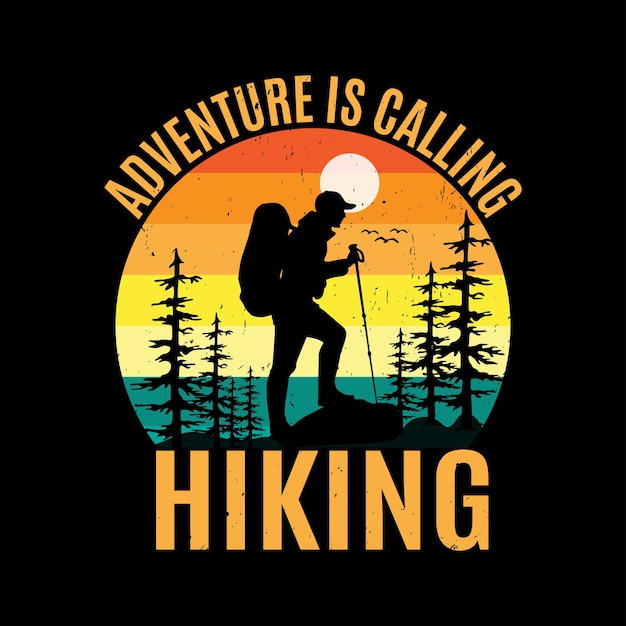 Outdoor-Wandervektordesign
