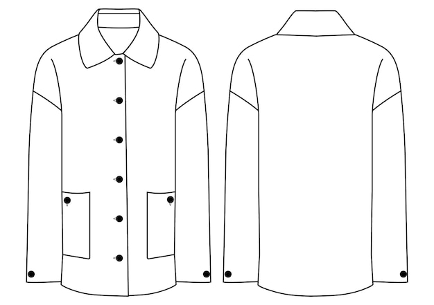 Oversize Button-Down-Jacket-Design