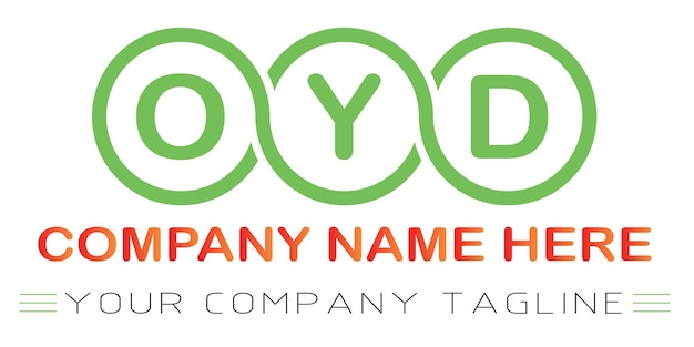 OYD-Buchstaben-Logo-Design