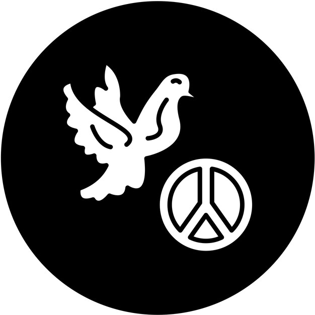 Vektor pacifism icon style