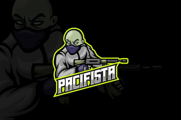 Vektor pacifista - esport-logo-vorlage