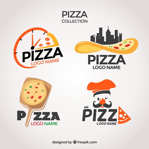 Packung pizzerien logos