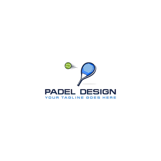 Padel-logo im modernen minimalistischen stil