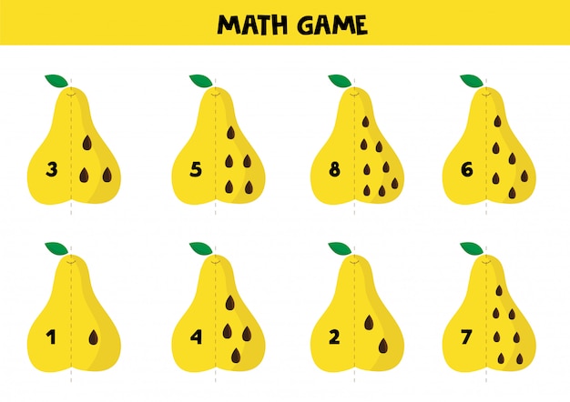 Pädagogisches mathe-spiel für kinder