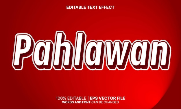 Pahlawan-texteffekt