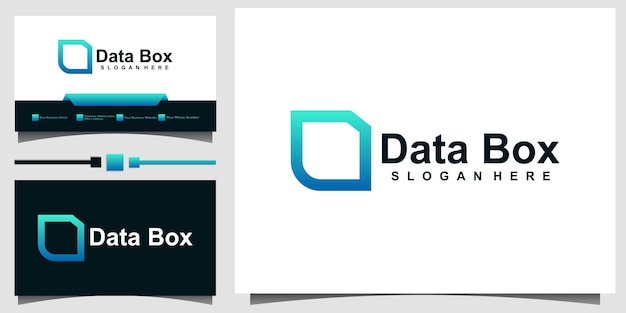 Paket-box-vektor-logo-design