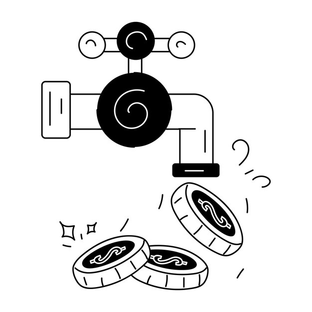 Paket mit Doodle-Icon für Business und Finanzen